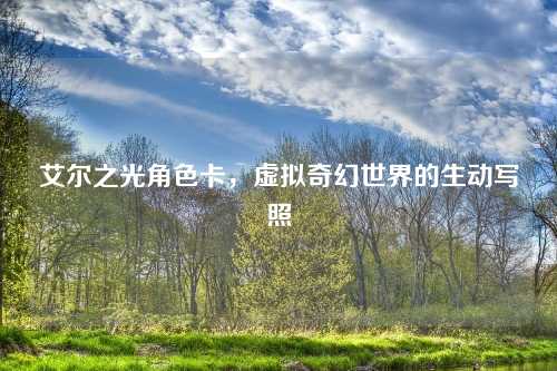 艾尔之光角色卡，虚拟奇幻世界的生动写照