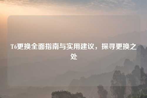 T6更换全面指南与实用建议，探寻更换之处