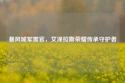 暴风城军需官，艾泽拉斯荣耀传承守护者