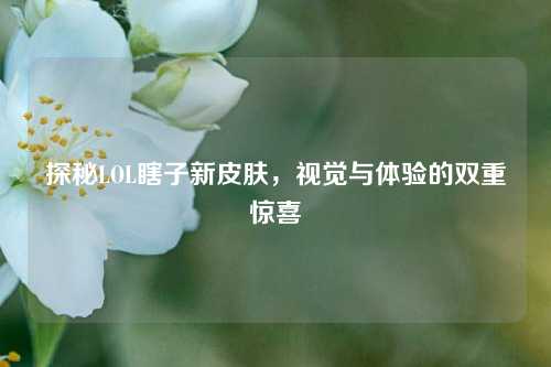 探秘LOL瞎子新皮肤，视觉与体验的双重惊喜