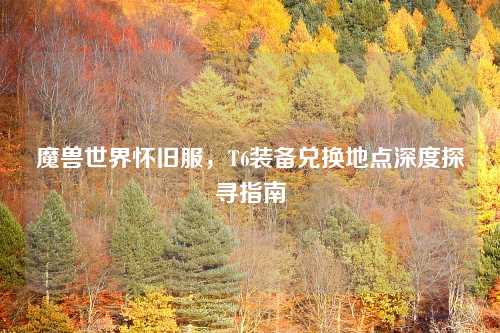 魔兽世界怀旧服，T6装备兑换地点深度探寻指南
