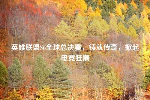 英雄联盟S6全球总决赛，铸就传奇，掀起电竞狂潮