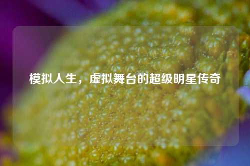 模拟人生，虚拟舞台的超级明星传奇