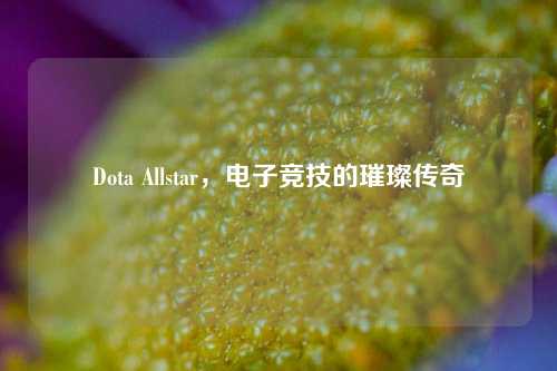 Dota Allstar，电子竞技的璀璨传奇