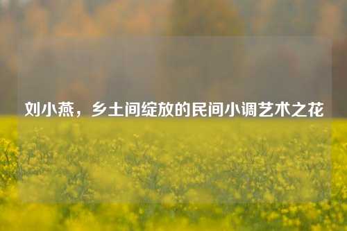 刘小燕，乡土间绽放的民间小调艺术之花