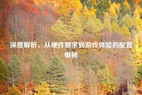 深度解析，从硬件要求到游戏体验的配置奥秘