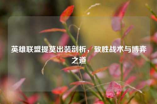英雄联盟提莫出装剖析，致胜战术与博弈之道