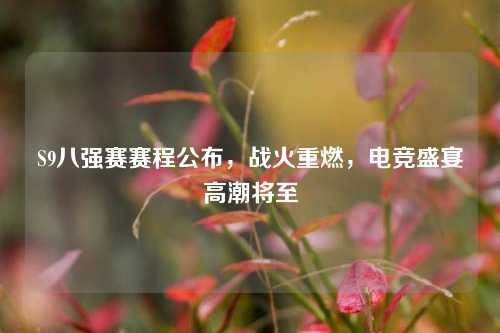 S9八强赛赛程公布，战火重燃，电竞盛宴高潮将至