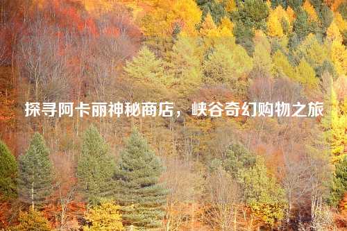 探寻阿卡丽神秘商店，峡谷奇幻购物之旅