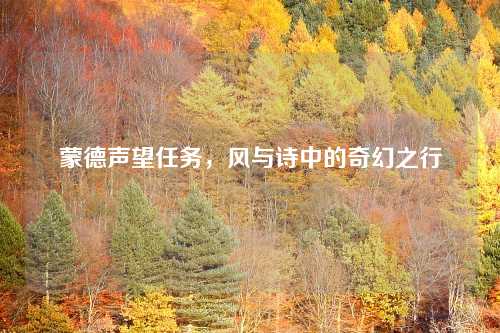 蒙德声望任务，风与诗中的奇幻之行
