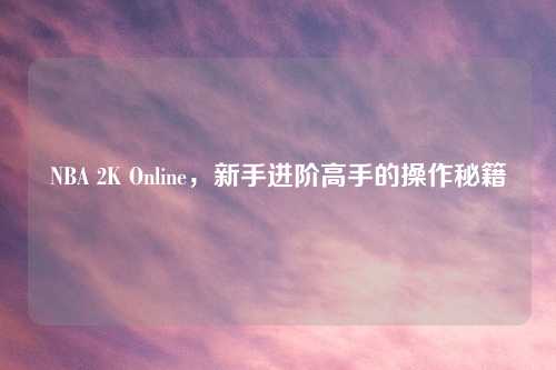 NBA 2K Online，新手进阶高手的操作秘籍