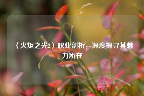 〈火炬之光2〉职业剖析,深度探寻其魅力所在 〈火炬之光2〉职业剖析,深度探寻其魅力所在