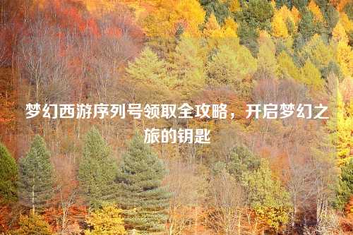 梦幻西游序列号领取全攻略，开启梦幻之旅的钥匙