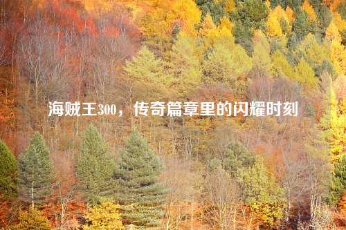 海贼王300，传奇篇章里的闪耀时刻