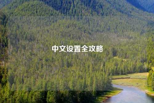 中文设置全攻略