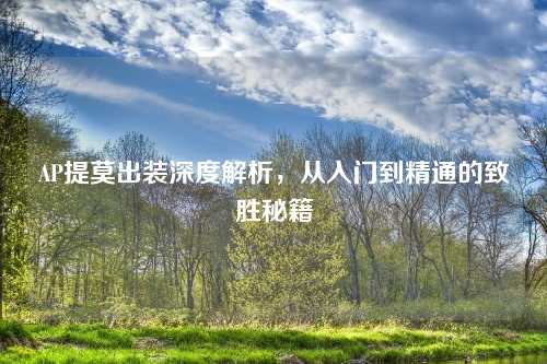 AP提莫出装深度解析，从入门到精通的致胜秘籍