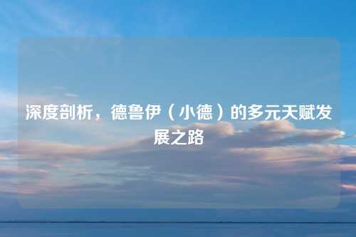 深度剖析,德鲁伊(小德)的多元天赋发展之路