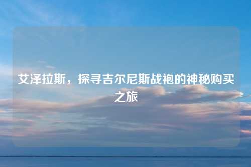 艾泽拉斯,探寻吉尔尼斯战袍的神秘购买之旅