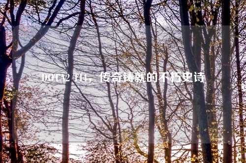 DOTA2 TI4,传奇铸就的不朽史诗