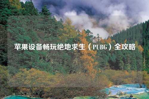 苹果设备畅玩绝地求生（PUBG）全攻略