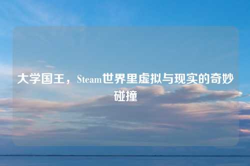 大学国王，Steam世界里虚拟与现实的奇妙碰撞