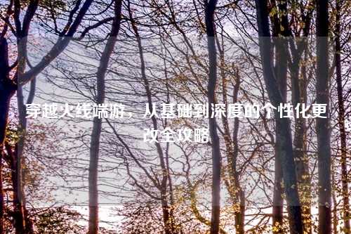 穿越火线端游，从基础到深度的个性化更改全攻略