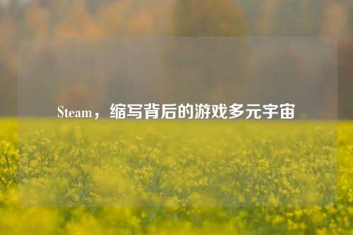 Steam，缩写背后的游戏多元宇宙
