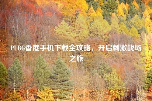 PUBG香港手机下载全攻略，开启刺激战场之旅