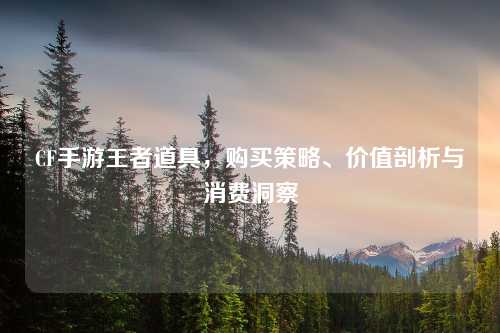 CF手游王者道具，购买策略、价值剖析与消费洞察