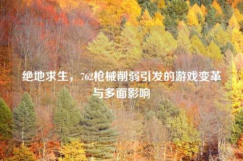 绝地求生，762枪械削弱引发的游戏变革与多面影响