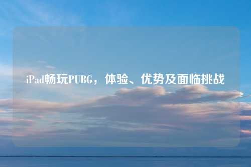 iPad畅玩PUBG,体验、优势及面临挑战