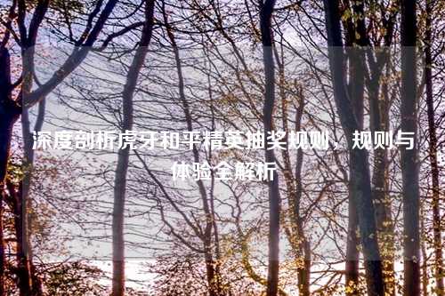 深度剖析虎牙和平精英抽奖规则，规则与体验全解析