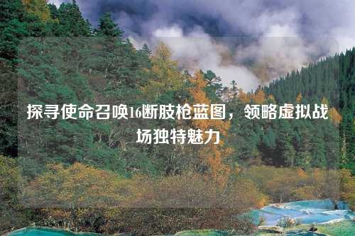 探寻使命召唤16断肢枪蓝图，领略虚拟战场独特魅力